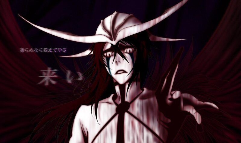 Anime character with dark wings