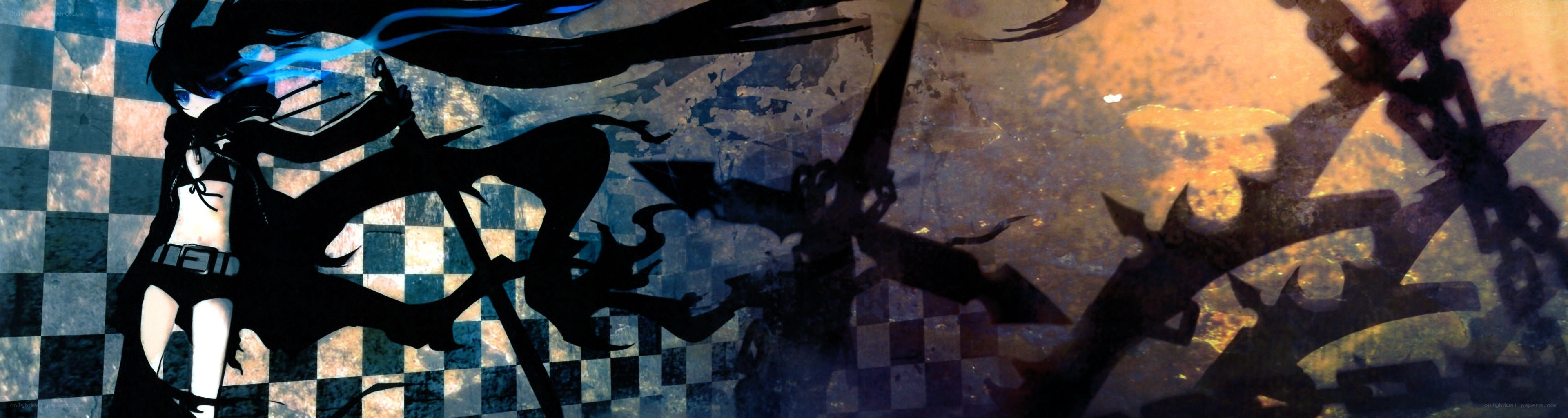 anime character with dark wings