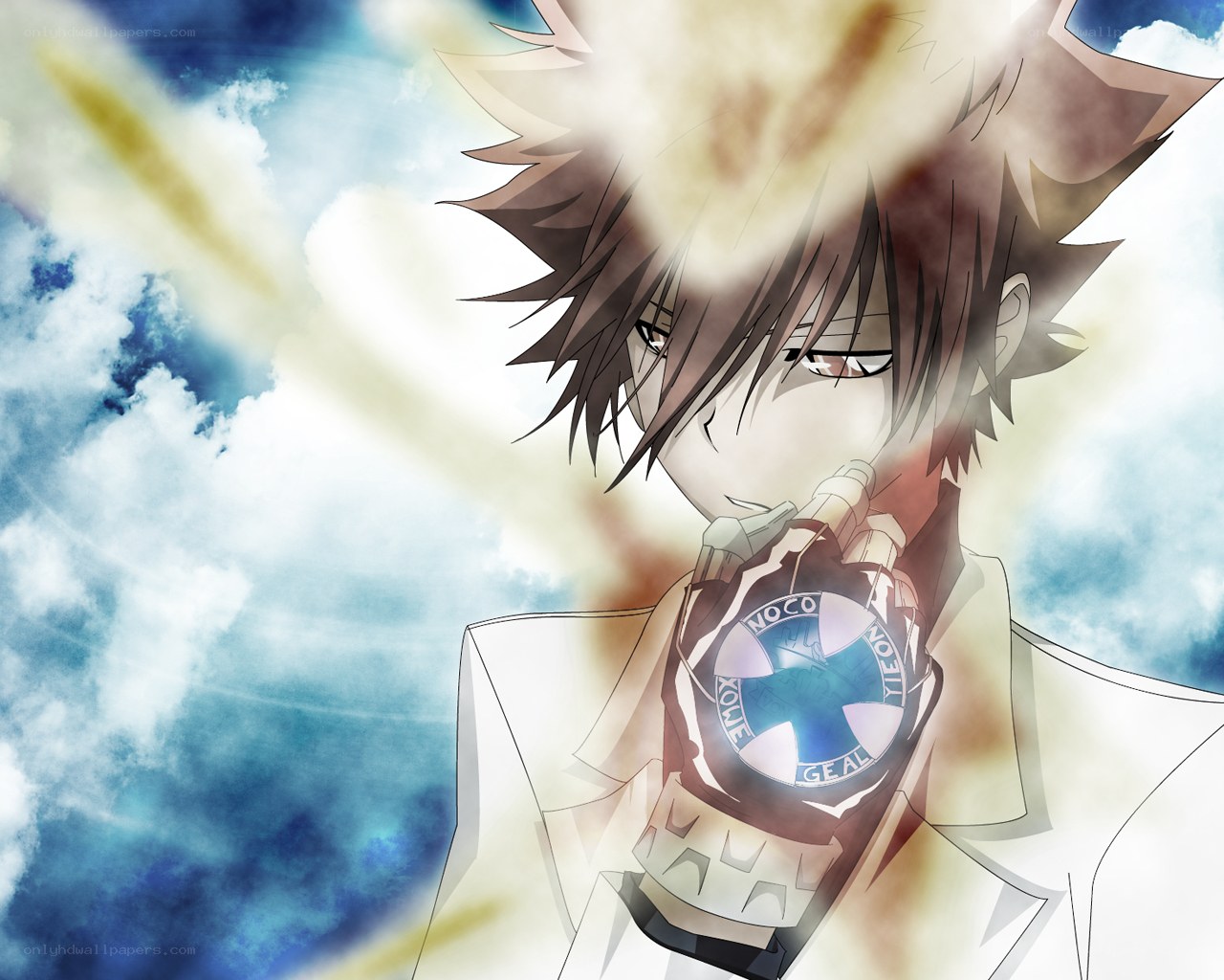 anime character with device