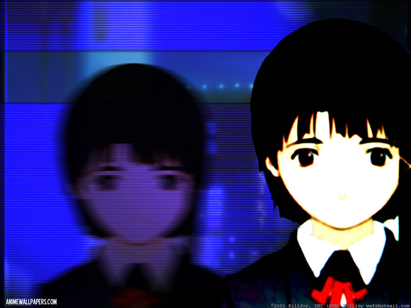 Anime character with digital distortion
