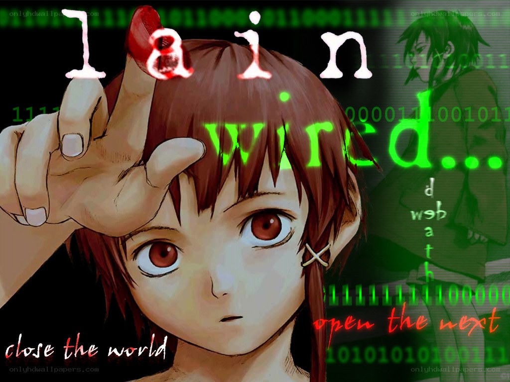 anime character with digital overlay