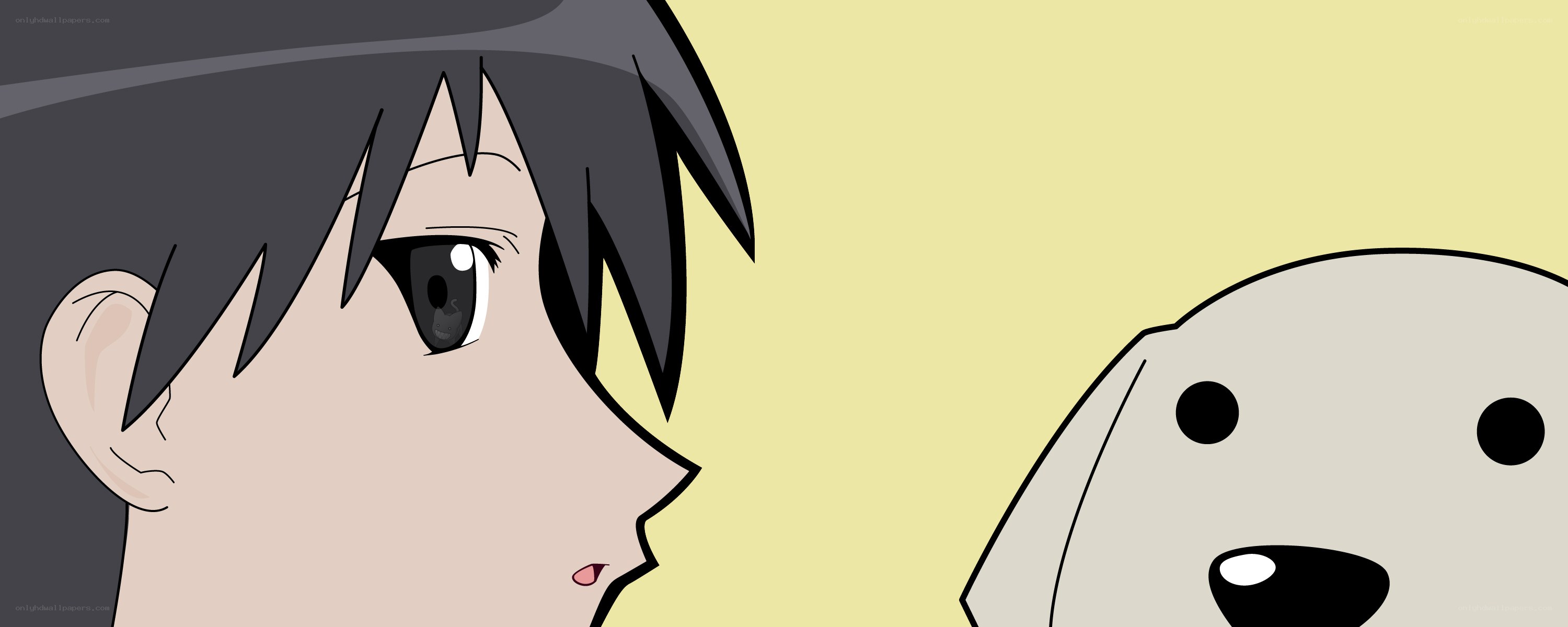 anime character with dog
