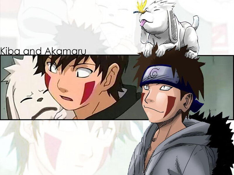 Anime Character with Dog — Gray