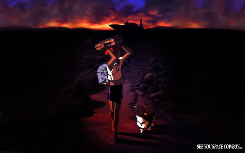Anime Character with Dog — Red