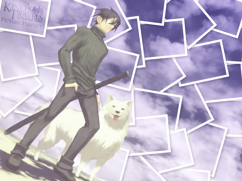 Anime character with dog