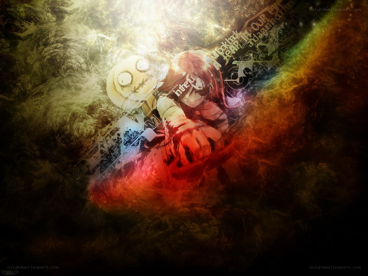anime character with doll