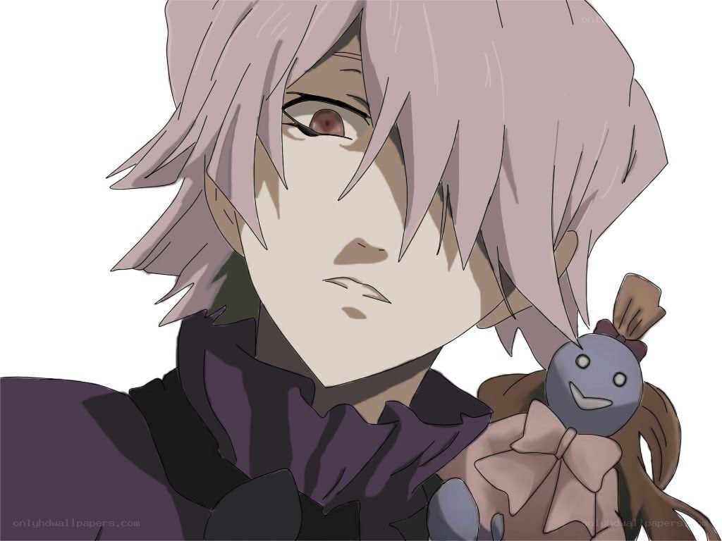 anime character with doll