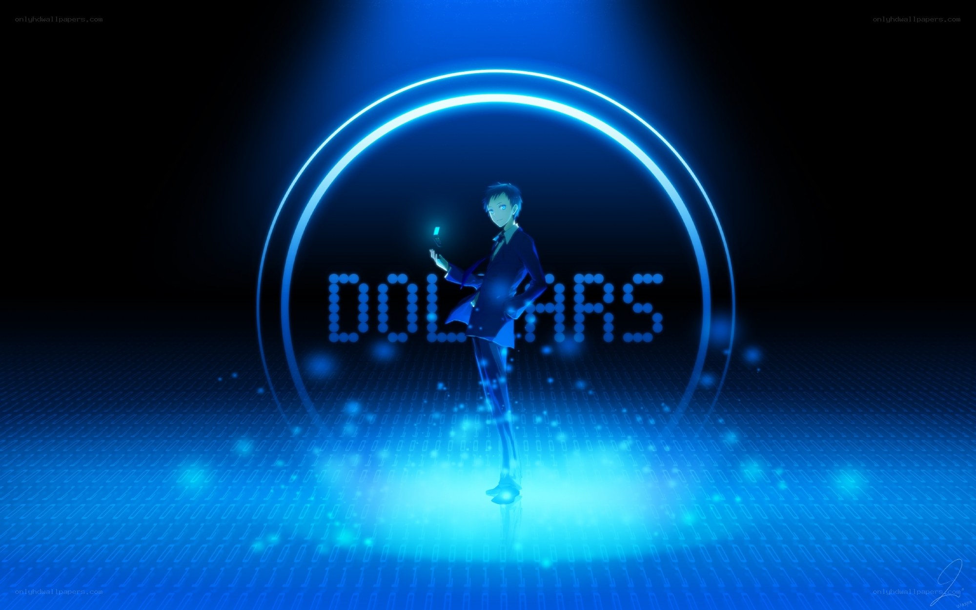 anime character with dollar sign
