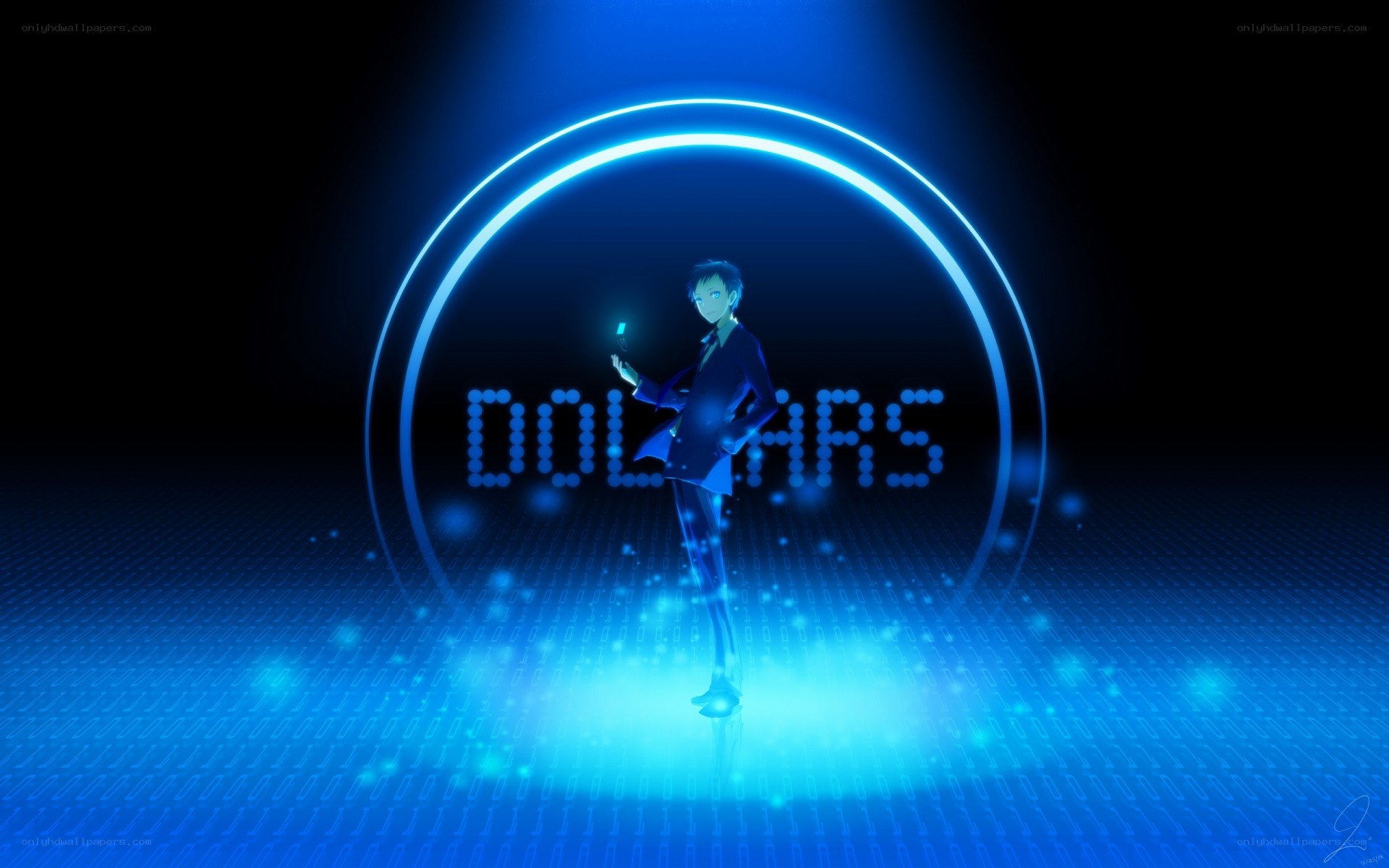 anime character with dollar sign