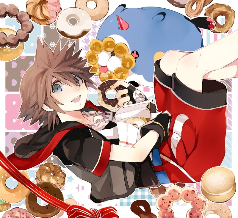 Anime Character with Donuts