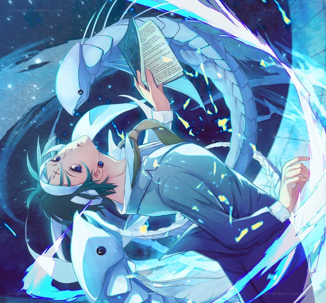 Anime character with dragon