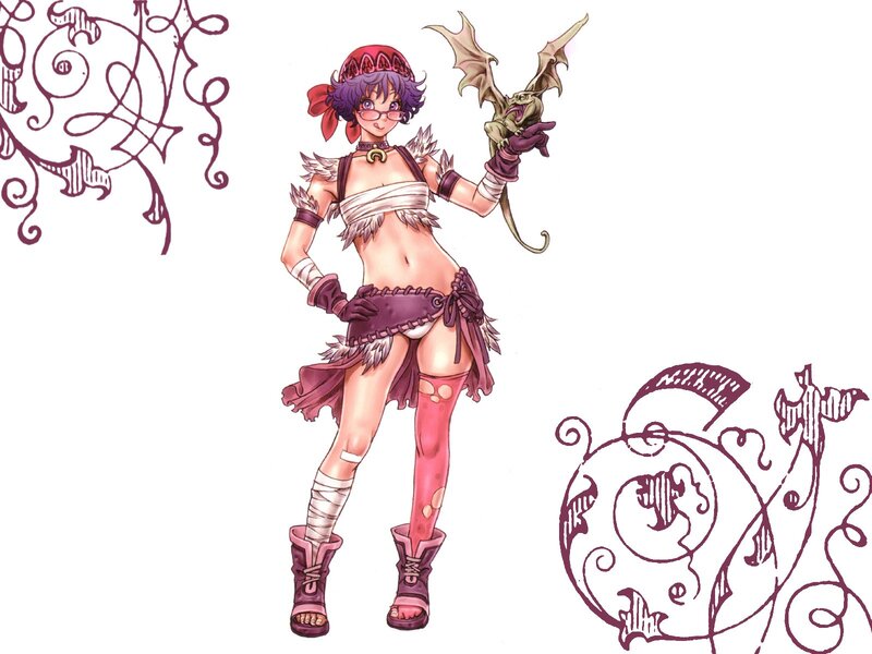 Anime character with dragon companion