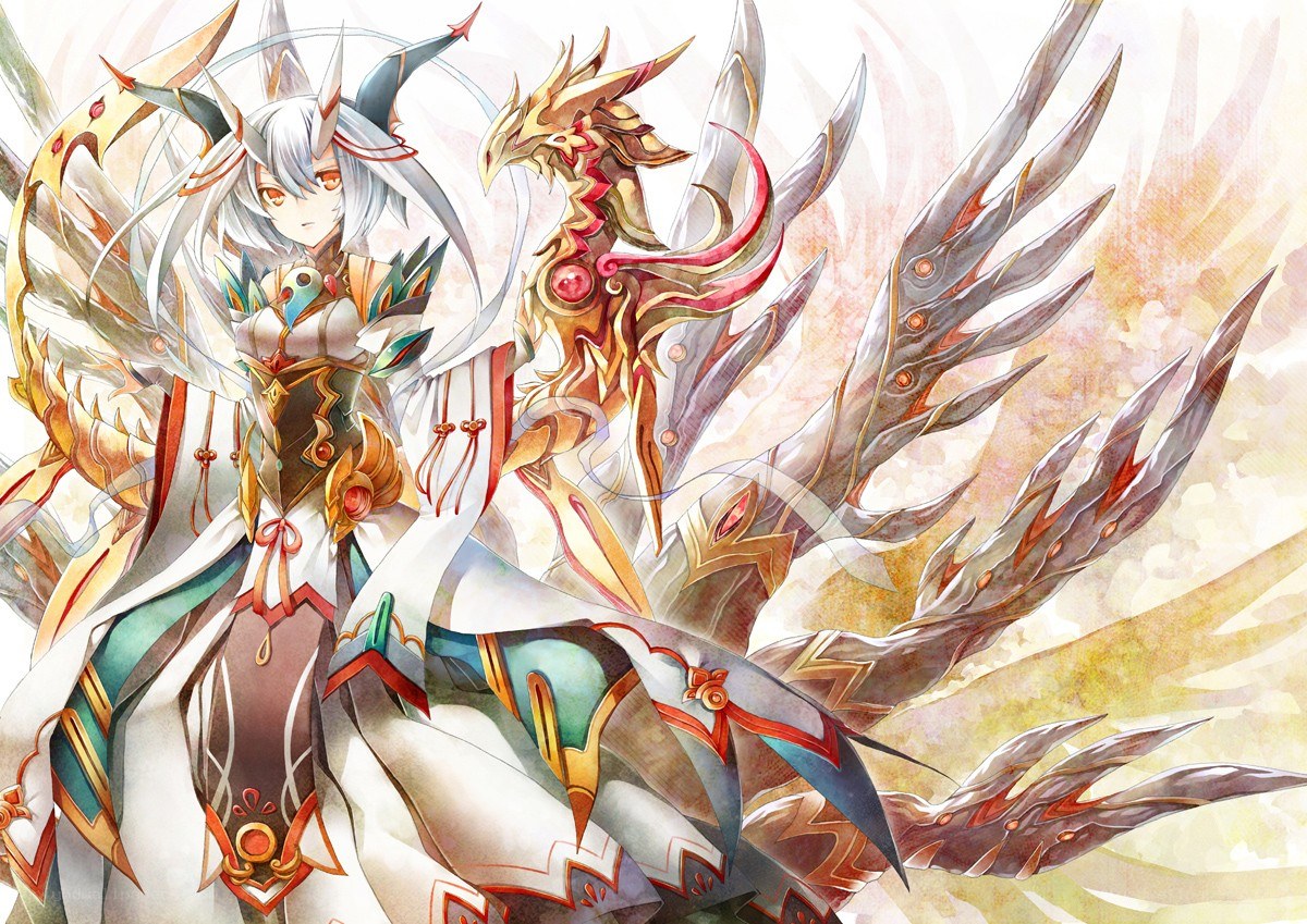 anime character with dragon wings