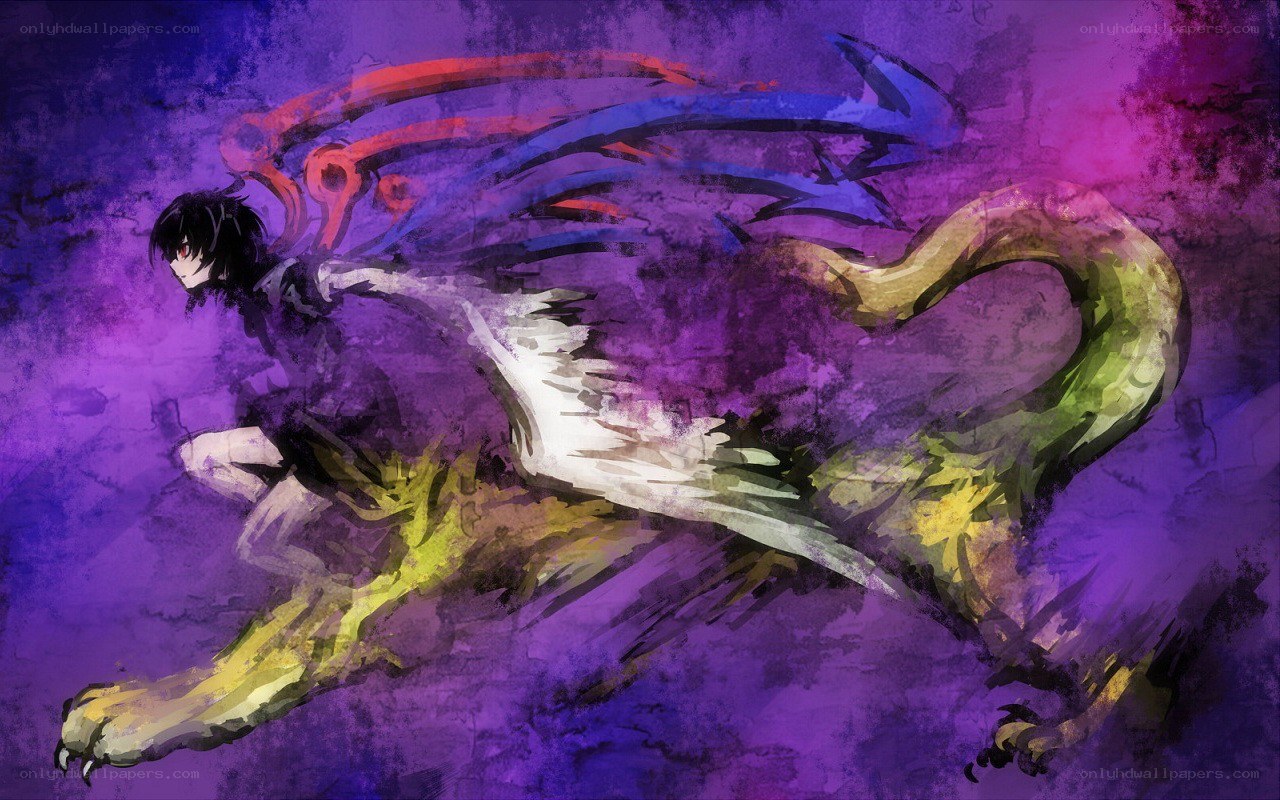 anime character with dragon wings