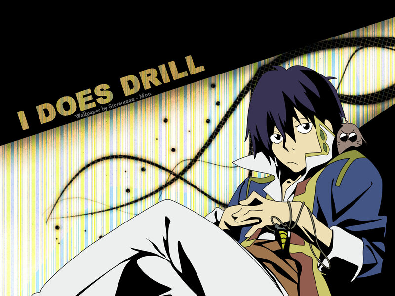 Anime character with drill