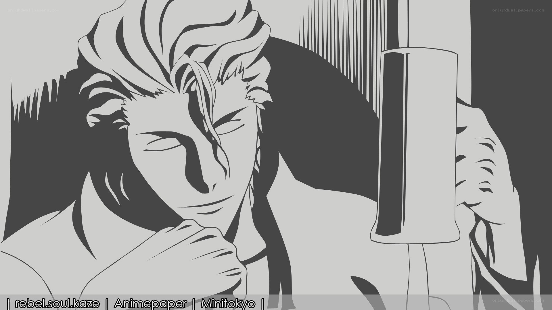anime character with drink