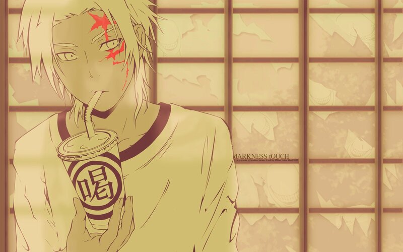 Anime character with drink