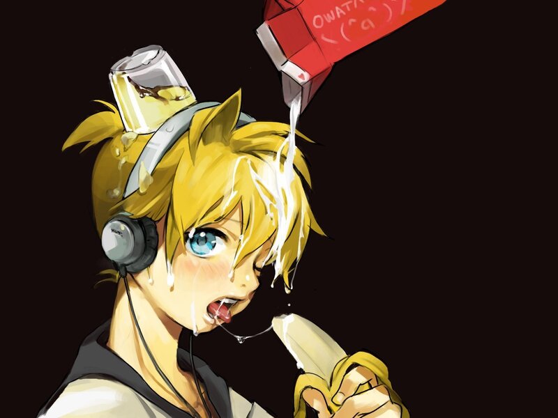 Anime character with drink