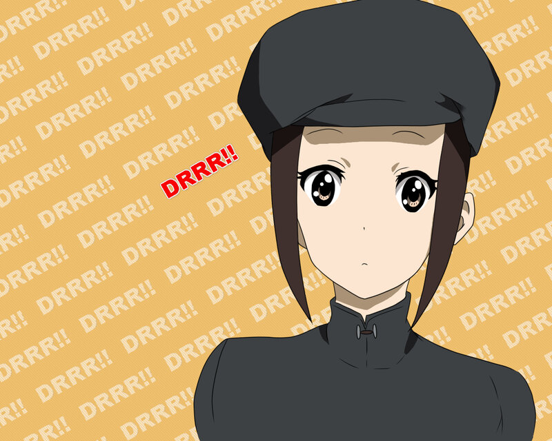anime character with DRRR!! text