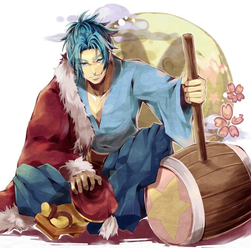 anime character with drum