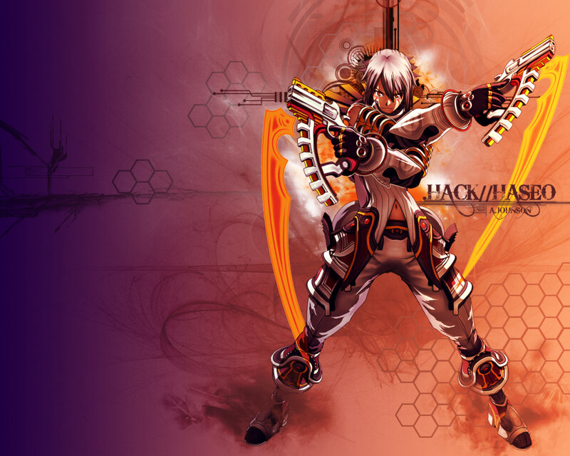 Anime character with dual guns