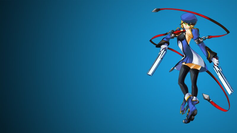 anime character with dual guns