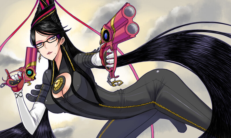 anime character with dual pistols