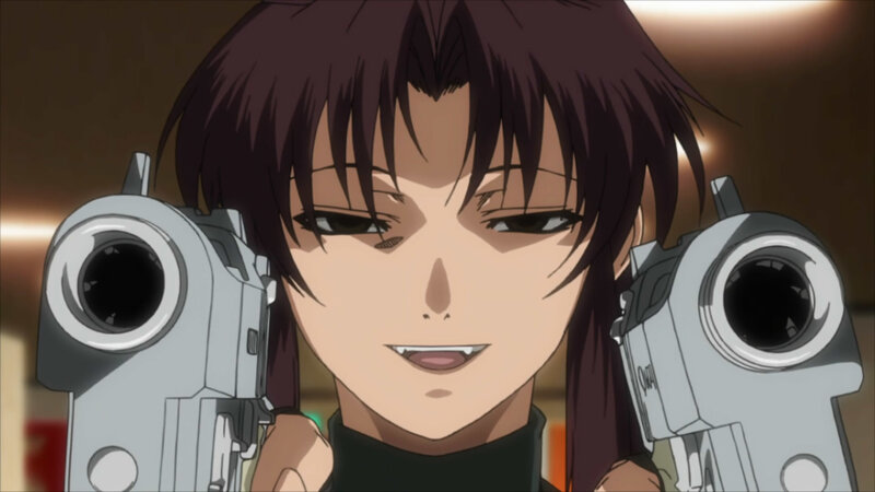 anime character with dual pistols