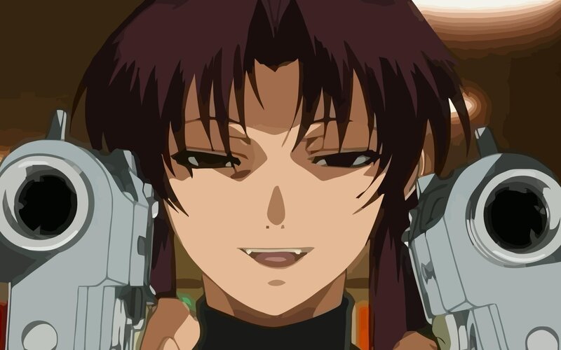 anime character with dual pistols