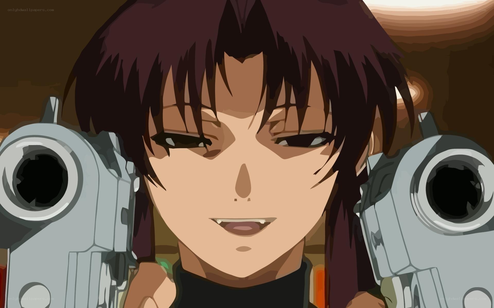 anime character with dual pistols