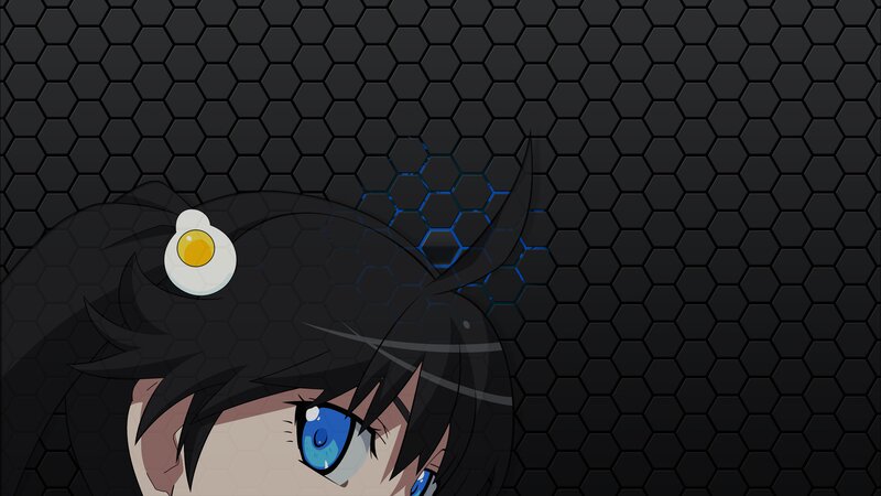 Anime Character with Egg — Black