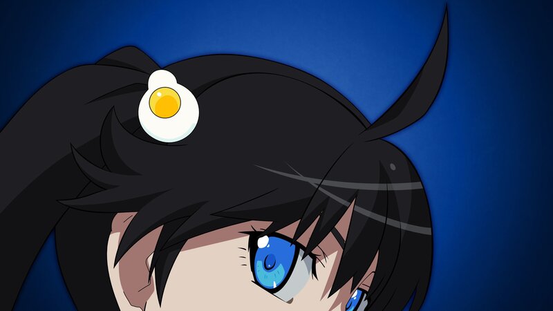 anime character with egg on head