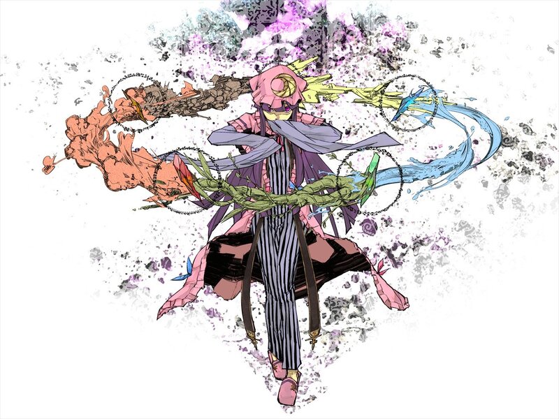 anime character with elemental powers