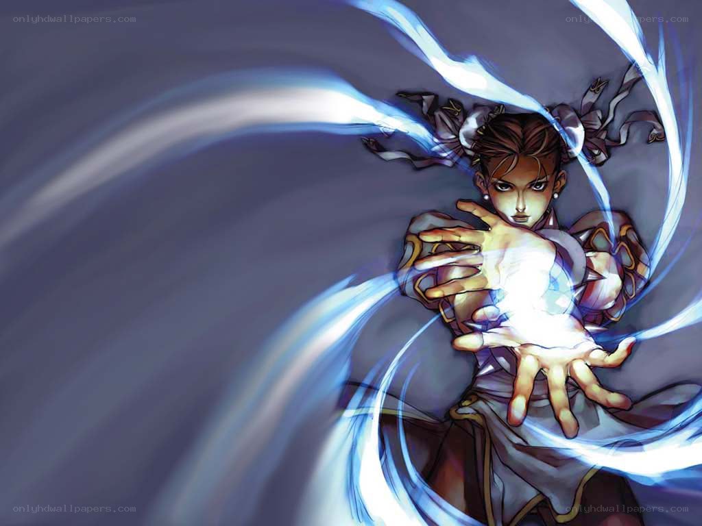 anime character with energy attack