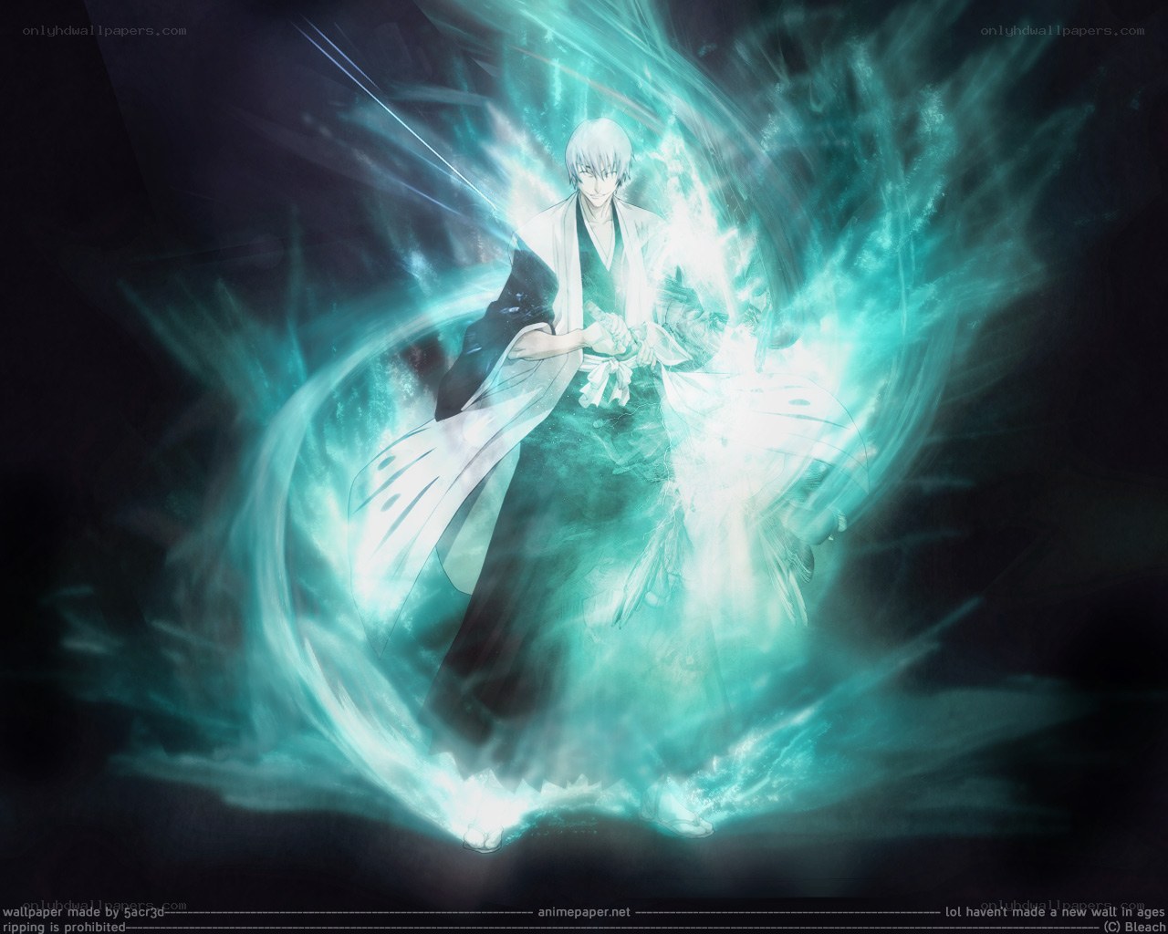 anime character with energy aura