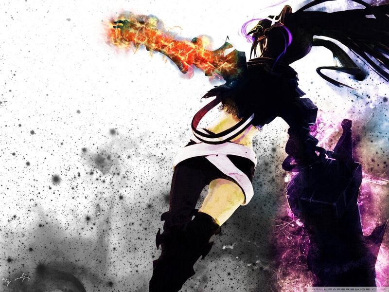 Anime Character with Energy Blade