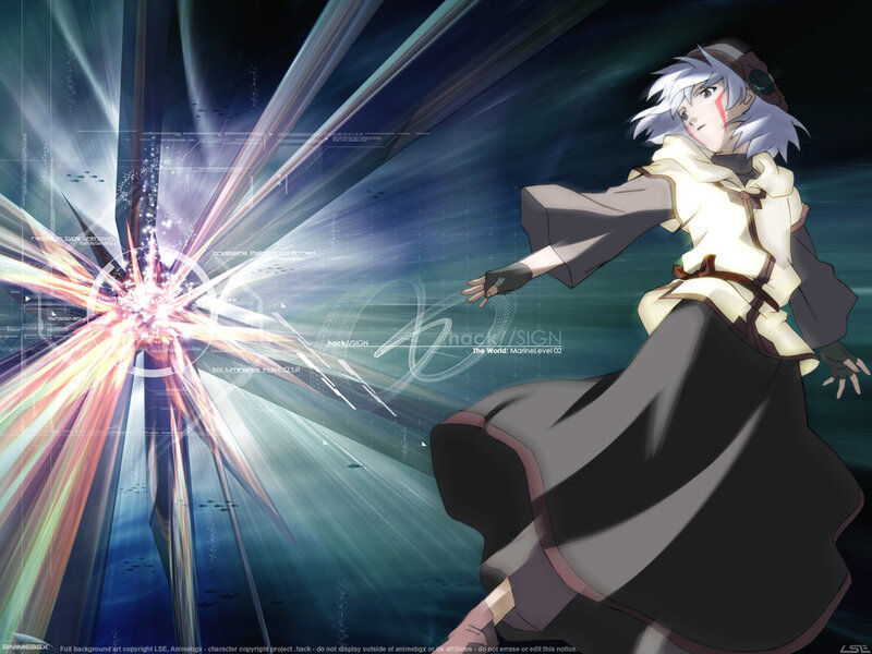 Anime character with energy blast