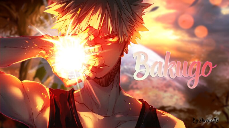 Anime Character with Energy Blast — Orange