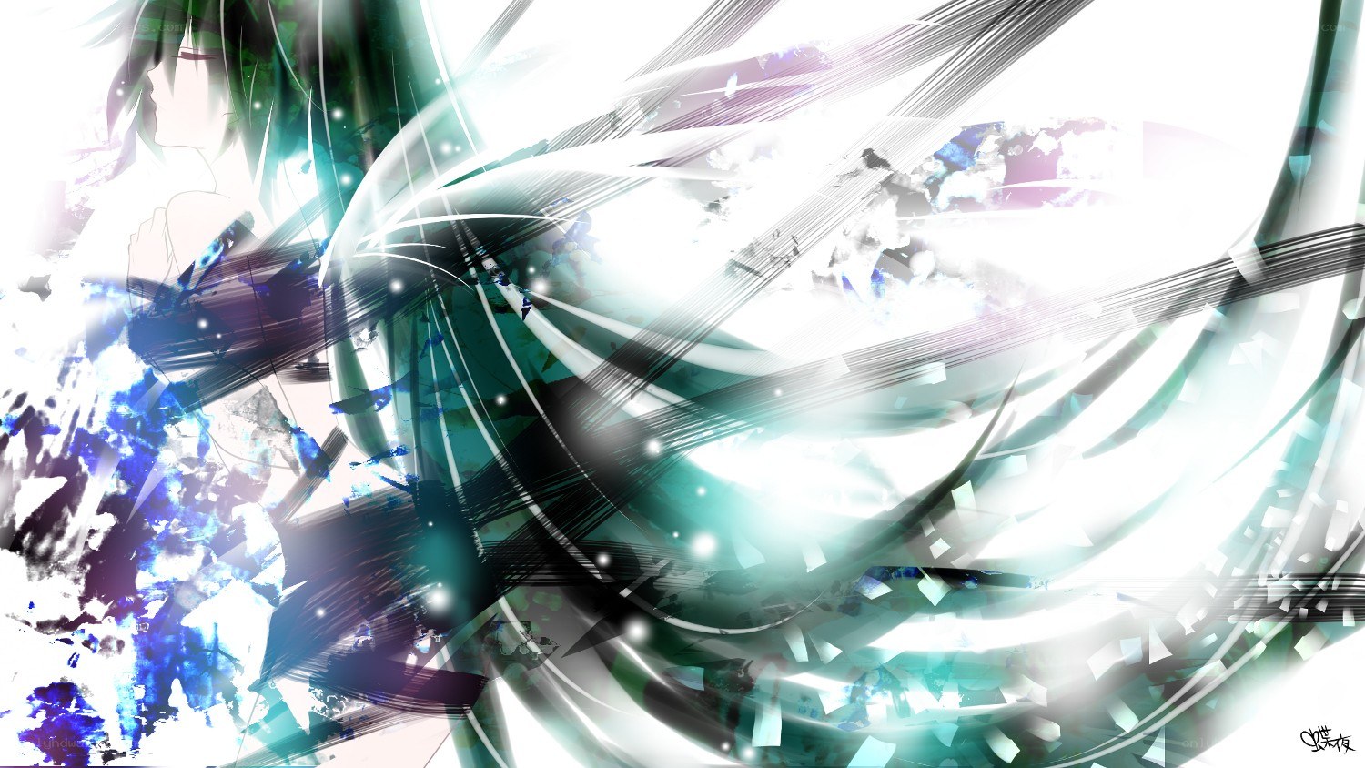 anime character with energy burst