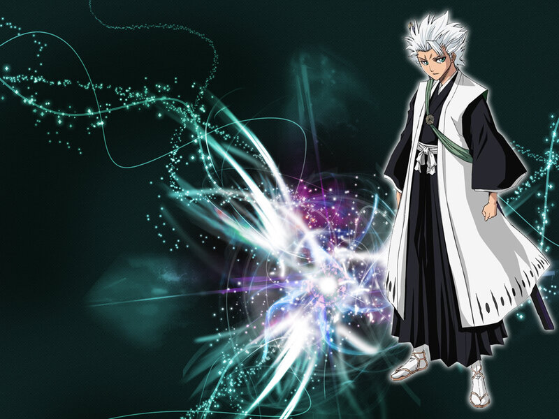 anime character with energy effects
