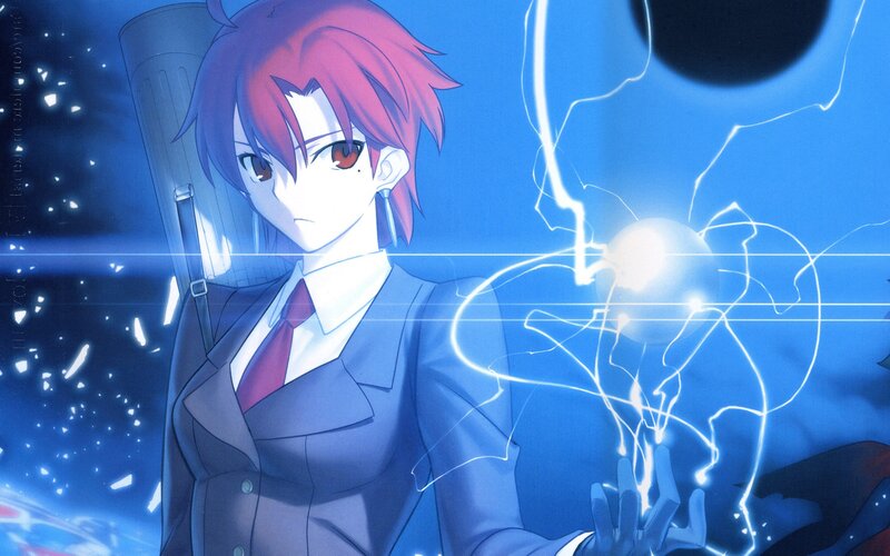 anime character with energy sphere