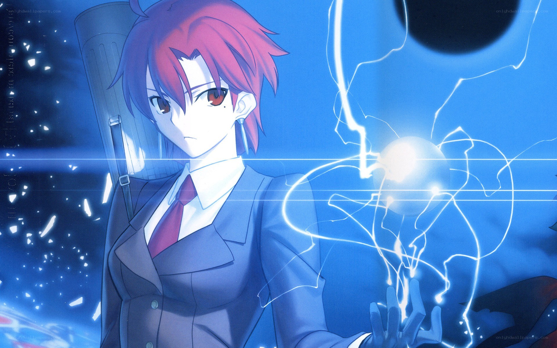anime character with energy sphere