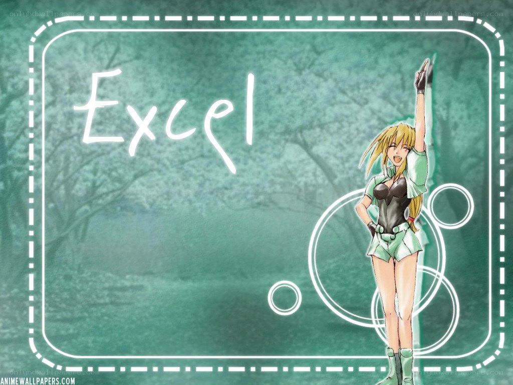 anime character with Excel text