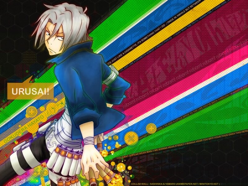 Anime character with explosive weapons