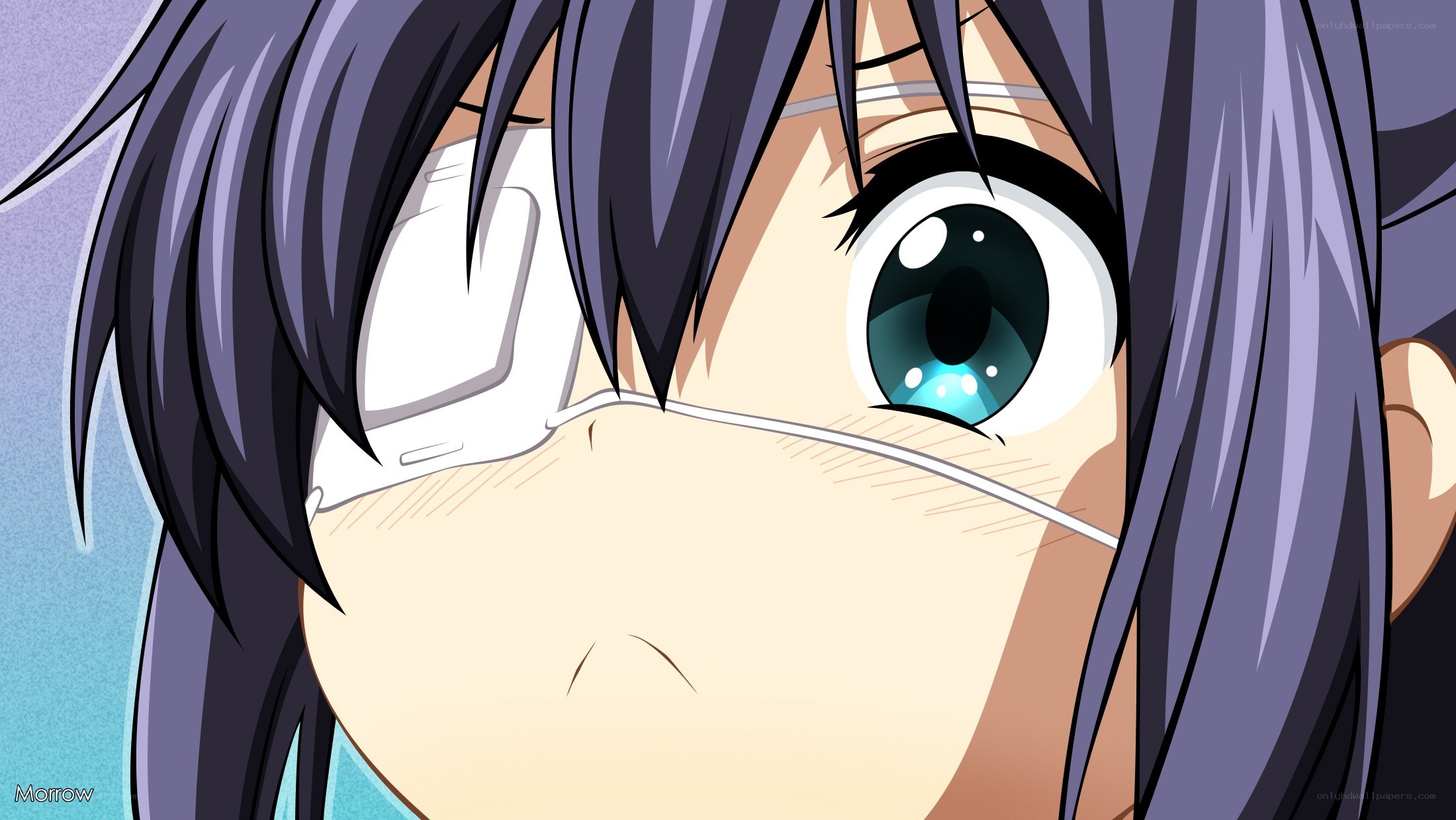 anime character with eye patch