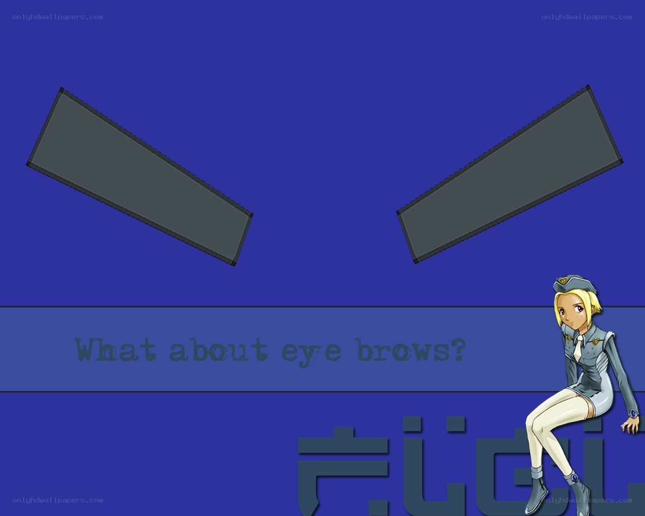 anime character with eyebrows