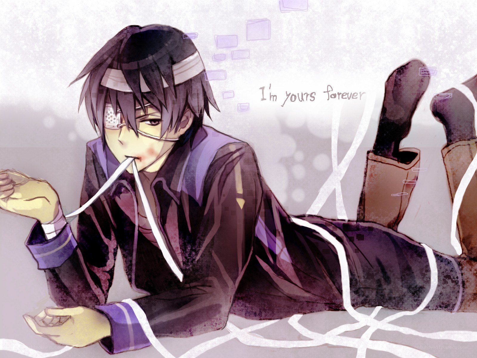 Anime character with eyepatch