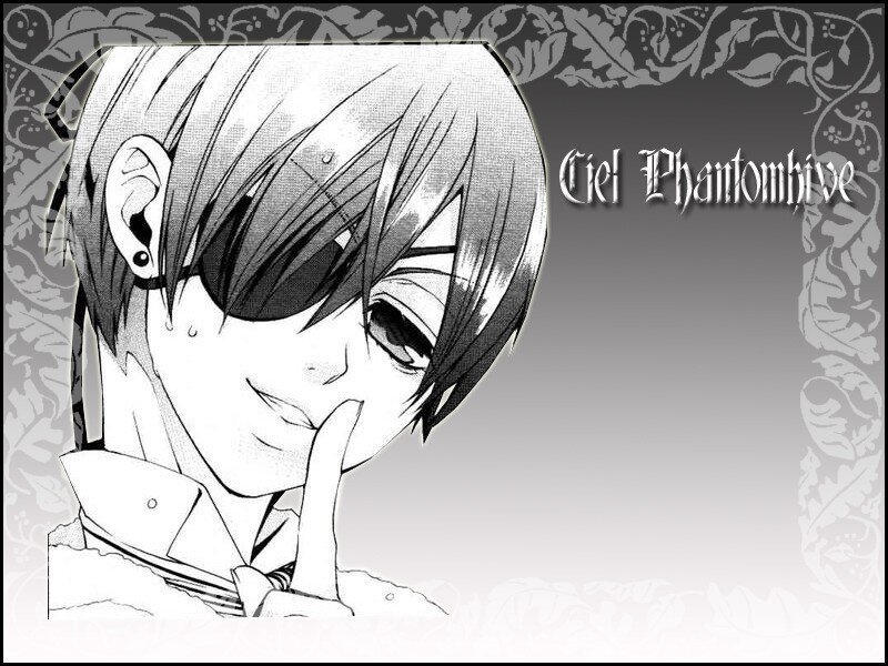 Anime Character with Eyepatch — Black