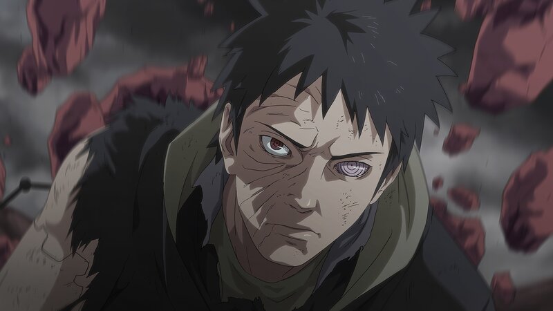 Anime Character with Eyes — Gray, Dramatic