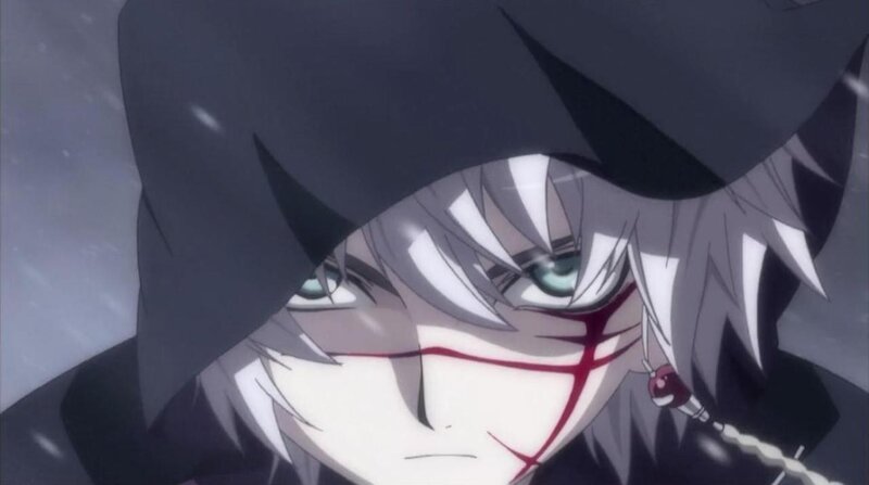 anime character with face markings